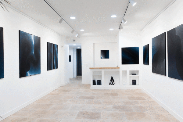 CHRIS PILLOT Peintures abstraites ABSOLU INDIGO Exposition Bordeaux Galerie Art'Gentiers