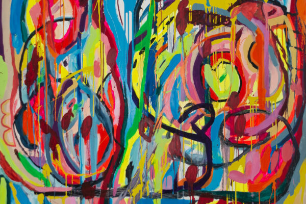 DSC05070 Live Painting 02 2010 - 150 cm -150 cm - technique mixte_