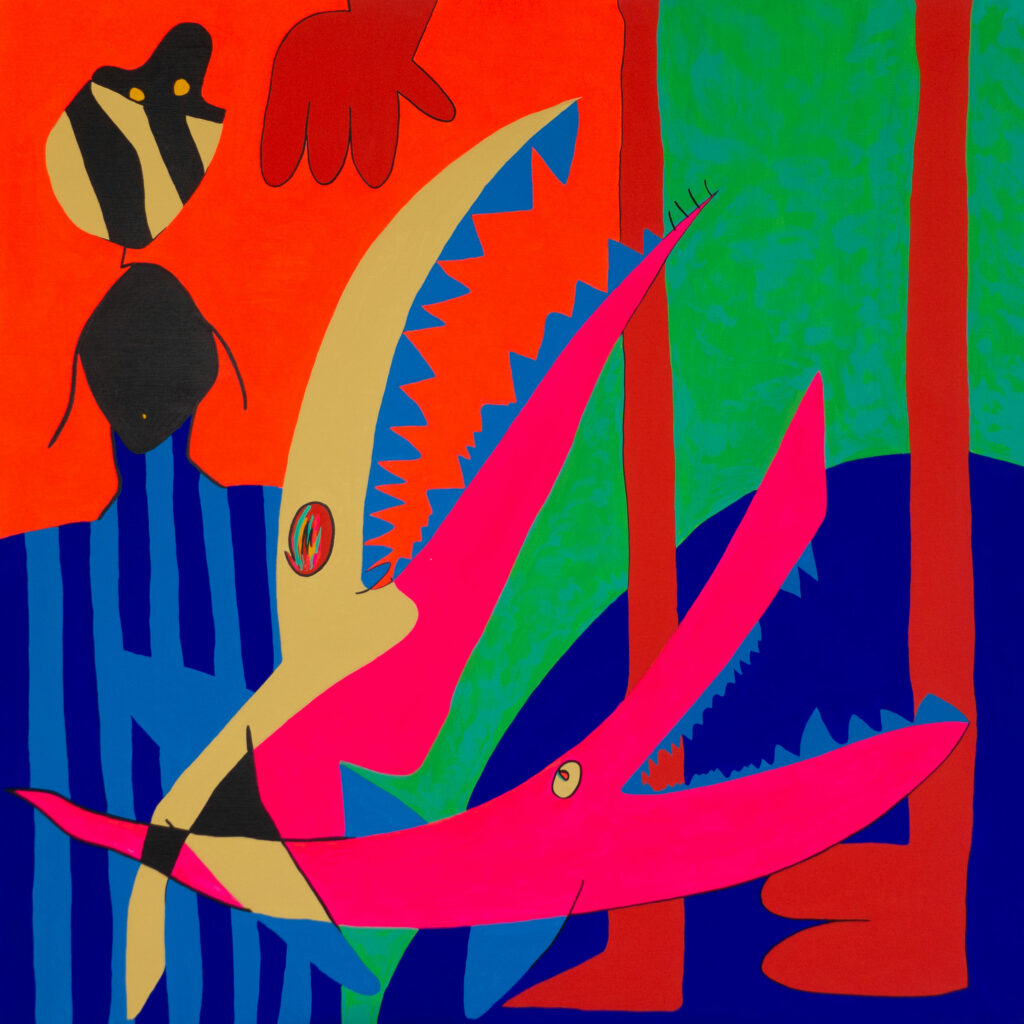 Enfance 09 1997 - 110 x 100 cm - Acrylique sur toile