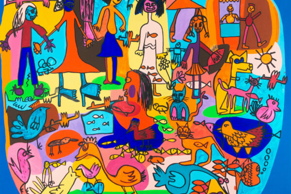DSC05138 Enfance 10 2004 - 120 x 120 cm - acrylique sur toile