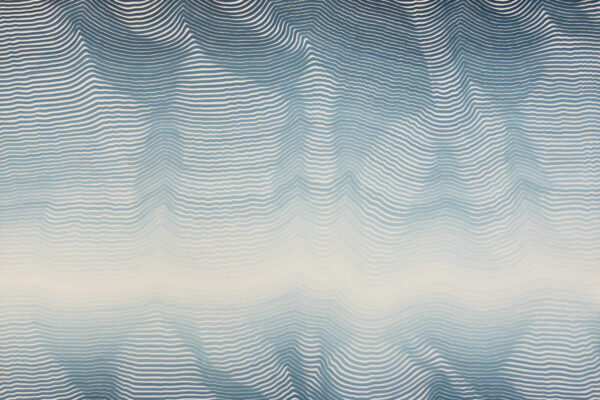 Now is Gone Indigo 01022019 - huile sur toile - 120 cm x 140 cm