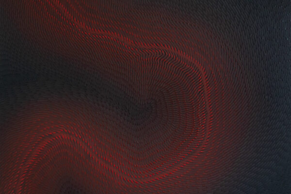 Indigo - Trans Red Medium 03 2024 - 100 X 100 cm - Huile sur toile