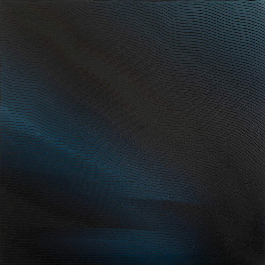 DSC05477 Indigo SI 01 2021 - 80 cm x 80 cm - huile sur toile