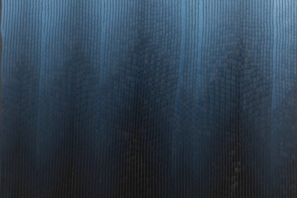 Indigo 01, série IV - 2022 - 130 x 130 cm - huile sur toile