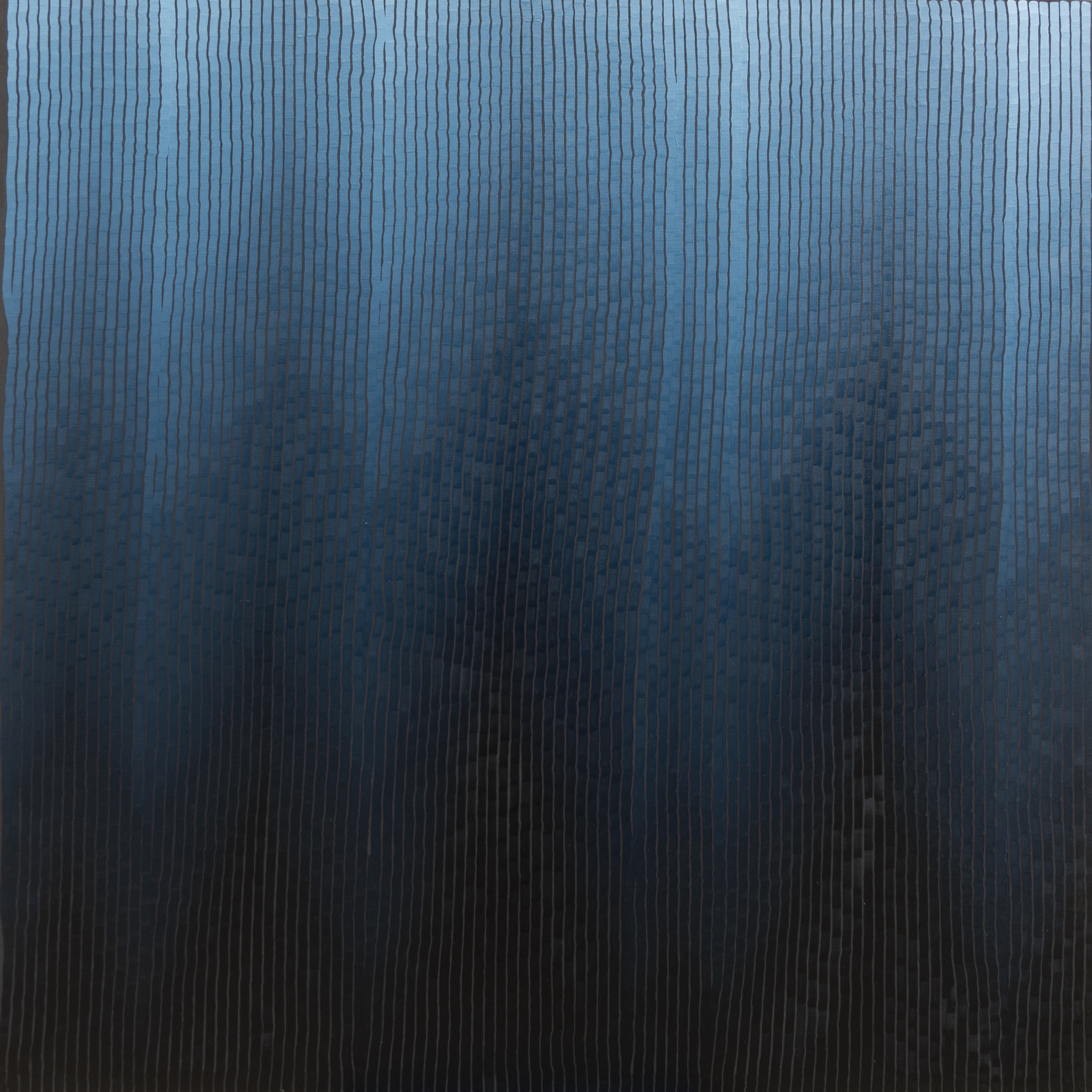 Indigo 01, série IV - 2022 - 130 x 130 cm - huile sur toile