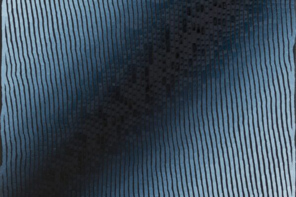 Indigo 10, série IV - 2022 - 50 x 50 cm - huile sur toile