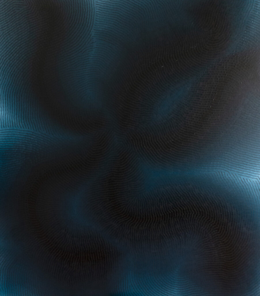 Indigo SI 01 2023 - 140 X 160cm cm - huile sur toile