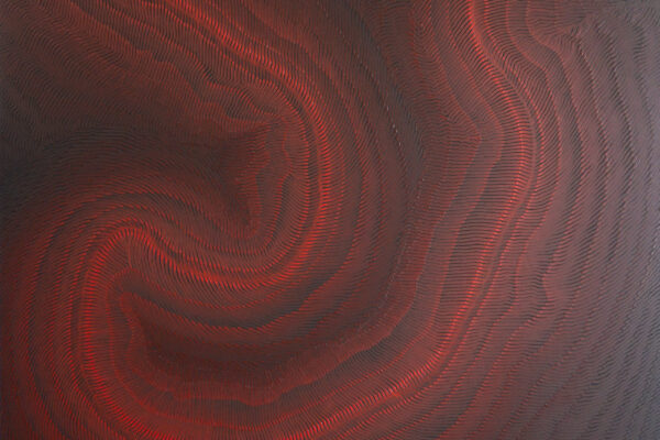 Trans Red Medium 04 2024 - 135 x 135 cm - Huile sur toile - 2024