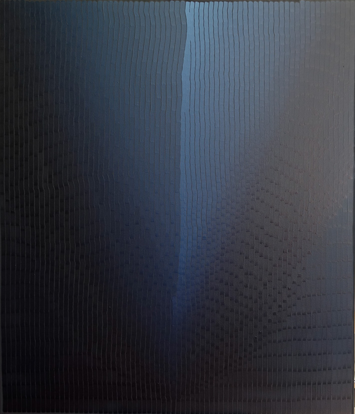 Série I Indigo 18 - 120 x 140 cm - Huile sur toile - 2021