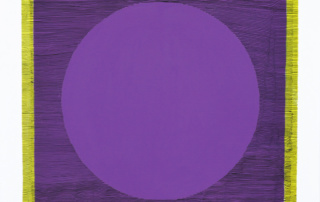 Weaving-violet-jaune-50x70cm-acrylique-sur-toile-2018